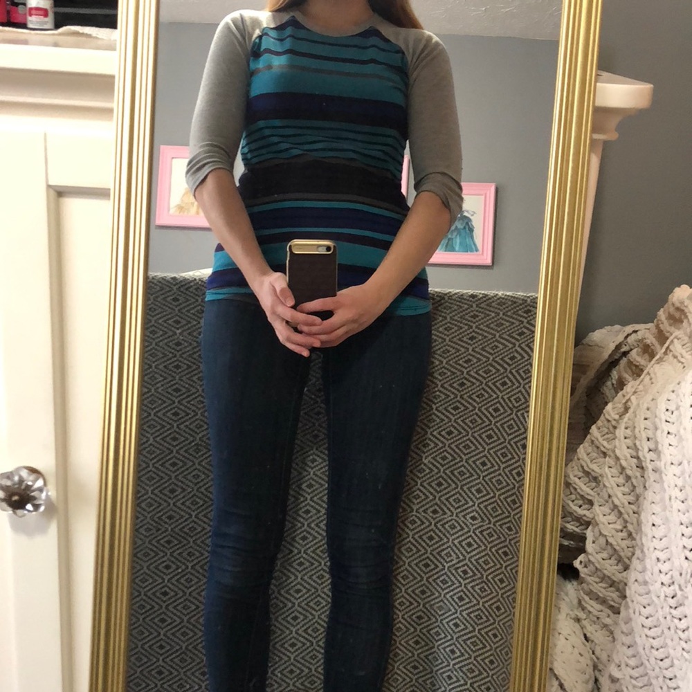 LuLaRoe Striped Randy Top - Picture 2 of 4